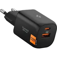 Spigen - Wall Charger Essential (EE352EU) - USB, Type-C, Fast Charging, Quantum Boost, 35W - Black