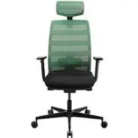 Schäfer Shop SSI PROLINE NEW WORK Bürodrehstuhl Netz Mint, mit Kopfstütze, Gestell Schwarz