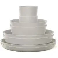 Mepal campinggeschirr - Promo Set Geschirr Silueta 8-tlg - Nordic white