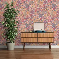 A.S. Création Vliestapete "Retro Chic florale Tapete Mustertapete Retro Blumen" matt strukturiert Vintage Vliestapete für Schlafzimmer Küche Wohnzimmer Floral Design