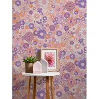 A.S. Création Vliestapete "Retro Chic florale Tapete Mustertapete Retro Blumen" matt strukturiert Vintage Vliestapete für Schlafzimmer Küche Wohnzimmer Floral Design