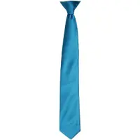 Premier Colours Herren Satin Clip Krawatte (Teal)
