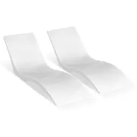 Vevor Liegestühle 2 Stk. Chaiselongue Liegestühle für den Innenbereich des Pools für Wassertiefen bis zu 12,7 cm