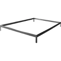 HABITAT ET JARDIN Bodenaufsatz für Gartengewächshaus aus Polycarbonat "Hortensia" 4,8m²" Farbe Zink