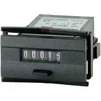 Kübler W 15.51 24 V/DC Mini Impulszähler Typ W 15.51, rückstellbar, - Einbaumaße 45 x 22.2 mm