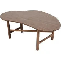 Oviala Brauner Couchtisch mit Melamindekor - Spencer