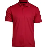 Tee Jays 7000 | Club Poloshirt für Herren - 95% Polyester (recycelt) - Farbe: Red - Größe: 2XL