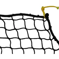 Boni-Shop® Abdecknetz ohne Expanderseil 1,70 m X 2,50 m Schwarz Kunststoff