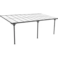 Westmann Alu Terrassenüberdachung Bruce 617 Schwarz 300x617x270 cm