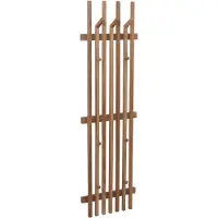 MCA Garderobenpaneel HWC-P57, Wandgarderobe Garderobenleiste Holzgarderobe, Massiv-Holz 135x40cm Eiche