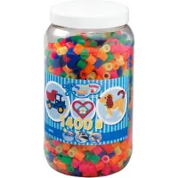 Hama Maxi Perlen - 1400 st. - Neon Mix - - One Size - Perlen