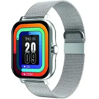 Avizar , Balnéo Smartwatch 1,69" AMOLED, BT 5.1, IP67, Stahlband, Silber