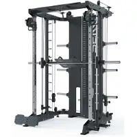 ATLETICA SEK Multipresse Set | MOVE | Set aus SEK Multipresse, Jammer Arms und Leg Press Attachement | Für 50mm Hantelscheiben | Dualer Kabelzug