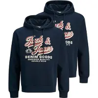 Jack & Jones Sweatshirt / Hoodie Logo in Sky captain | Gr.: S