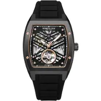 Kenneth Cole Armbanduhr Automatic Automatic Silicon Curve Black