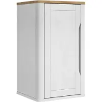 vidaXL Badezimmer-Wandschrank mit Regal FLORO Weiß 35 x 30 x 60 cm