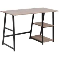 Helloshop26 Schreibtisch 2 Regale für großen Stauraum 120 cm 19_0000511