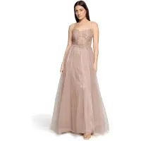 Vera Mont Abendkleid "Damen mit Stickerei" Ohne Tasche Rückenfrei