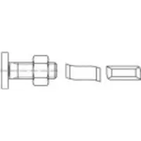 Alstertaler Schrauben & Präzisionsteile Hammerkopfschrauben M10 50 mm 88928 Edel