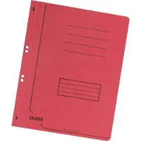 Falken 50 Ösenhefter Karton rot DIN A4