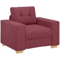 vidaXL Sofa-Sessel Weinrot 100x78x80 cm Stoff