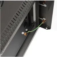 Lanberg Szafa Instalacyjna Rack Wisząca 10 9u 300x300 Czarna Drzwi Przeszklone (Flat Pack)