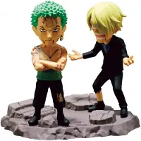Banpresto One Piece WCF Log Stories PVC Statue Roronoa Zoro & Sanji 8 cm