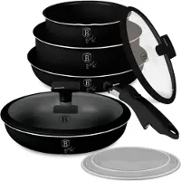Berlinger Haus BH8257 Mattschwarzes Kochgeschirr-Set