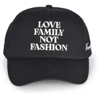 Family First für Herren. HHS2502 Love Family Mütze schwarz (OSFA), Lässig, Baumwolle