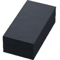 Multi Zellt.Serv.40x40 3lg 1/8 BF schwarz - Hochwertige Servietten 40x40 cm | Packung (250 Servietten)
