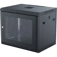 Toten 19" wall cabinet, 9U, 600x450, perforated door, black