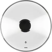 Heirol Glasdeckel 28 cm mit Stahlgriff