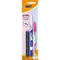 BIC Easy Clic Stift + Minen + Radiergummi