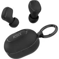 Ksix BTW06N, True Wireless Stereo (TWS), 20 - 20000 Hz, Anrufe/Musik, Kopfhörer, Schwarz