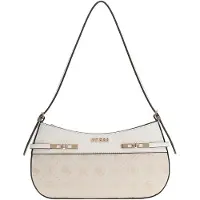 GUESS Umhängetasche Melinda Logo Tri Com Off White Logo