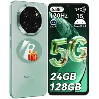 Blackview WAVE 10 Smartphone Ohne Vertrag, Android 16, 32+128GB,Dual SIM,120Hz, 6.88",32 MP, Live-Fotos, 5000 mAh, Face ID, WiFi 5G,Doke OS 5.0