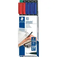 Staedtler Lumocolor F Perm Universal Foldable Box Stift 10 Einheiten