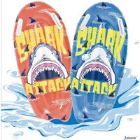 JILONG Aufblasbares Surfbrett SHARK ATTACK blau