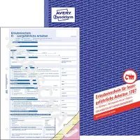 Avery Zweckform Formularbuch Avery Zweckform Erlaubnisschein für feuergefährliche Arbeiten 1787, A4, selbstdurchschreibend, mit Durchschlägen & Lochung, 3 x 40 Blatt