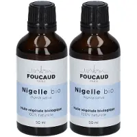EA Pharma Foucaud Huile Végétale Nigelle - Tonifie le cuir chevelu 50 ml x2 2x50 Set