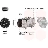 VAN WEZEL Kompressor, Klimaanlage 1700K384