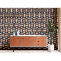 A.S. Création Vliestapete "Retro Chic Grafik-Tapete Mustertapete Retro 3D" matt strukturiert Vintage Vliestapete für Schlafzimmer Küche Wohnzimmer Grafik Design