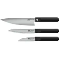 Fissler ProCut 001-029-03-000/0, 3-teiliges Messerset mit Kochmesser, Universalmesser und Officemesser