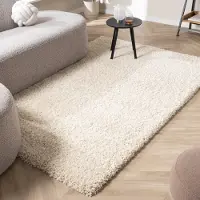 Studio Clarice Hochflor Wohnzimmer Teppich - Yves Creme 160x230 cm