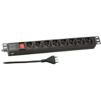 EFB Elektronik 19“ 1HE Steckdosenleiste 8 x IT mit Schalter