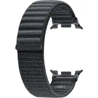 Samsung Galaxy Watch8 Series Nylon Armband Dunkelgrau S/M