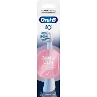 Oral-B | Replaceable toothbrush heads | iO Gentle Care | Heads | For adults | Number of brush heads included 4 | Number of teeth brushing modes Does not apply | White