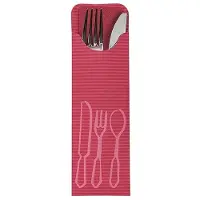 Papstar 100bestecktaschen Bordeaux Ink