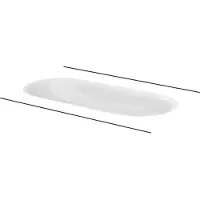 Bette A218-000PW Waschtische Oval Comodo Unterbau Weiß