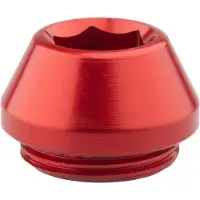 Wolf Tooth Thru Axle Button Slider Endkappe für 12mm HR Steckachse, red